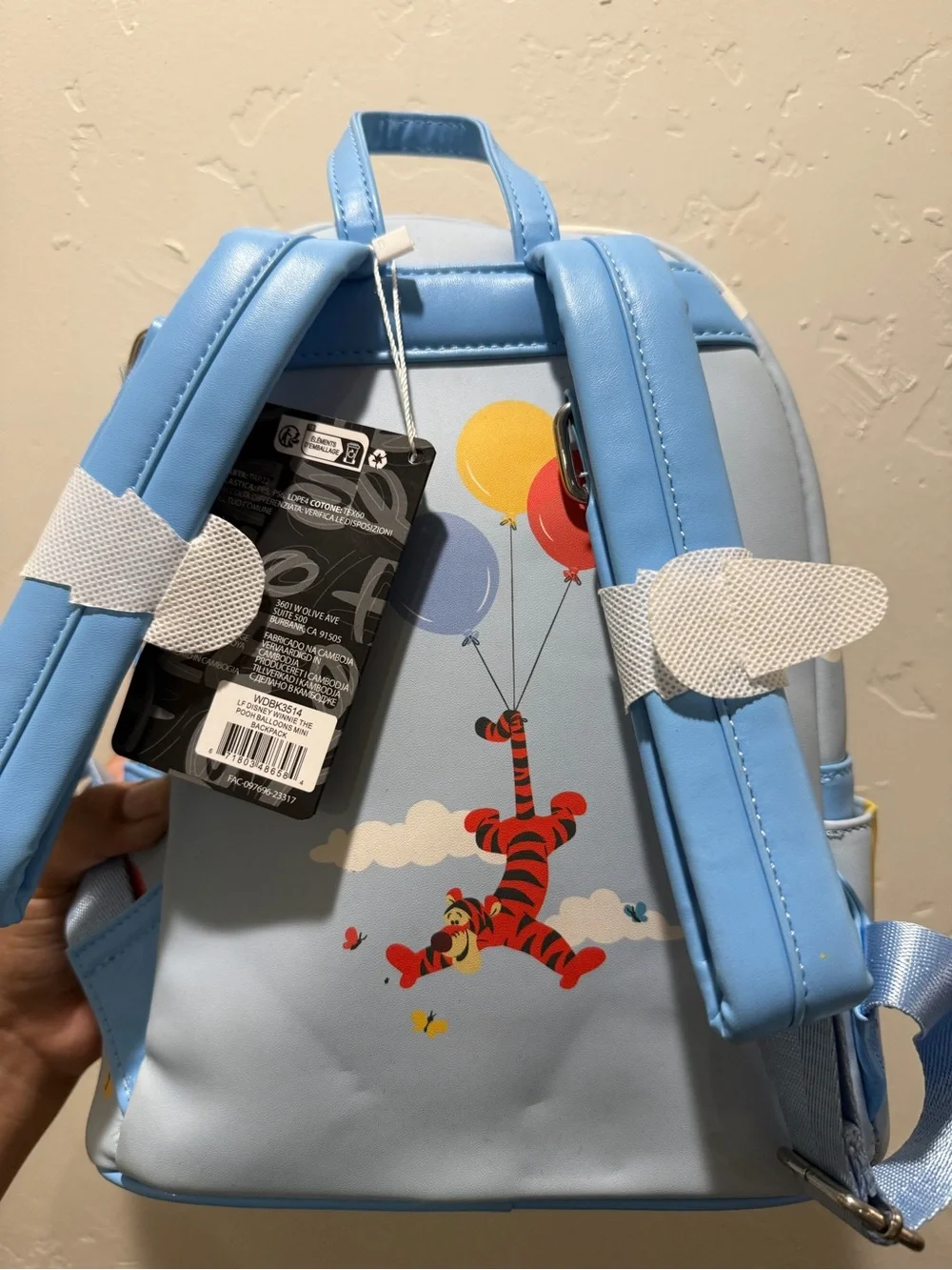 Loungefly Light Blue Winnie the Pooh & Friends Mini Backpack